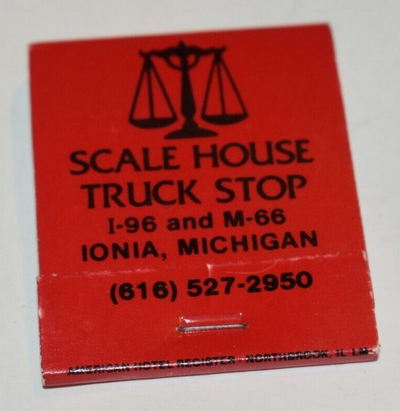 Scale House Restaurant and Motel (Stagecoach Inn) - Matchbook